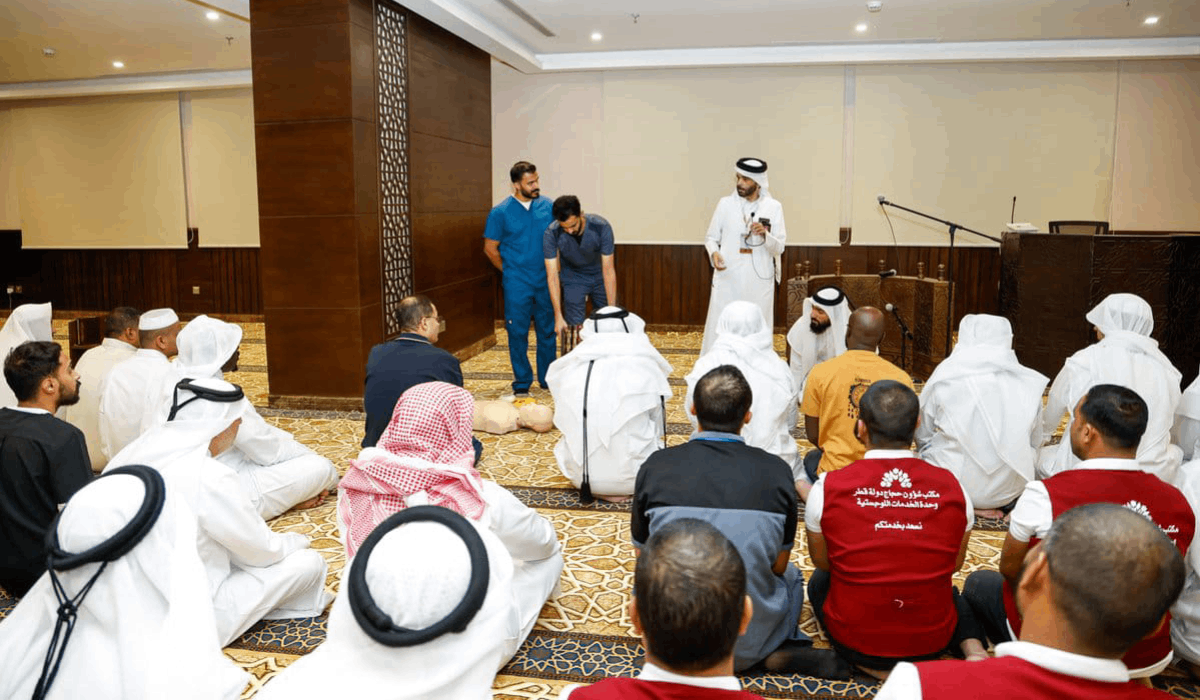 Qatari Hajj Mission Conducts Training Course in First Aid, CPR to Bolster Operators' Capabilities